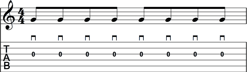 Downpicking