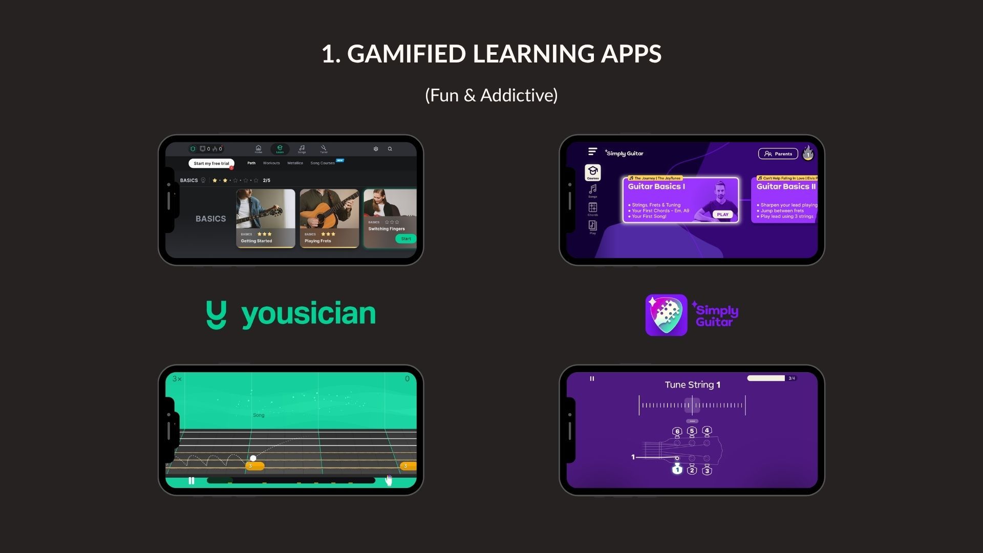 Guitar App Comparison: Yousician vs. Simply Guitar
